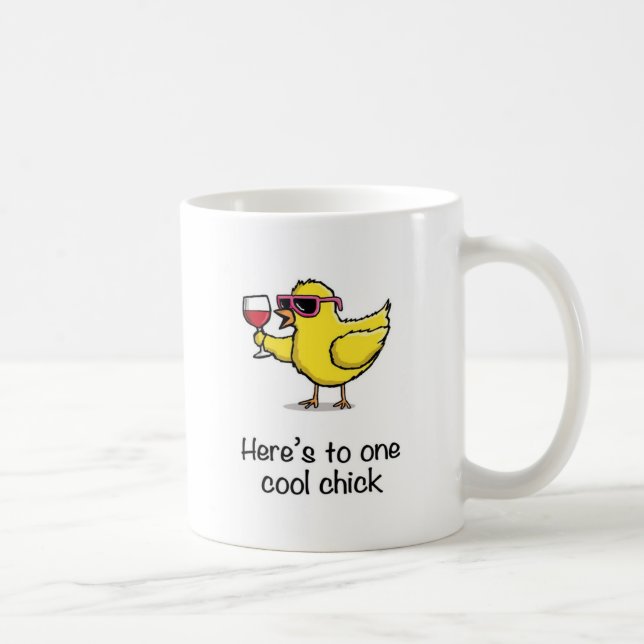 Caneca De Café Um Pintinho Legal (Direita)