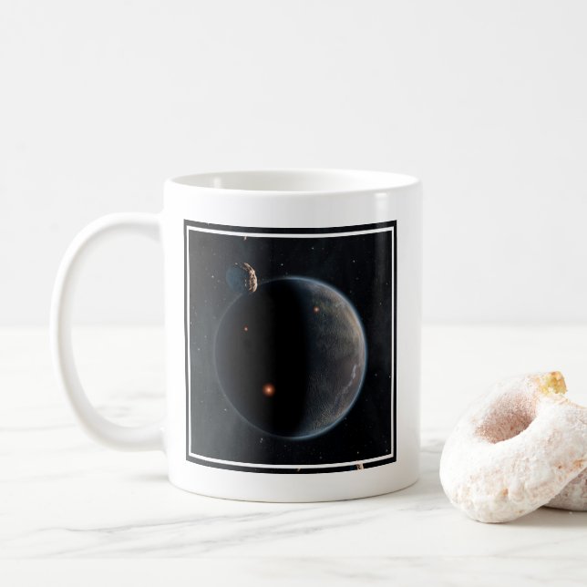 Caneca De Café Um Planeta Semelhante À Terra Rico Em Carbono E Se (Com Donut)