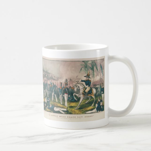 Caneca De Café Um pouco de mais guerra mexicana do capitão Bragg (Direita)