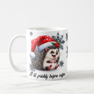 Caneca De Café Um pouco de picante antes do café Cama de Natal