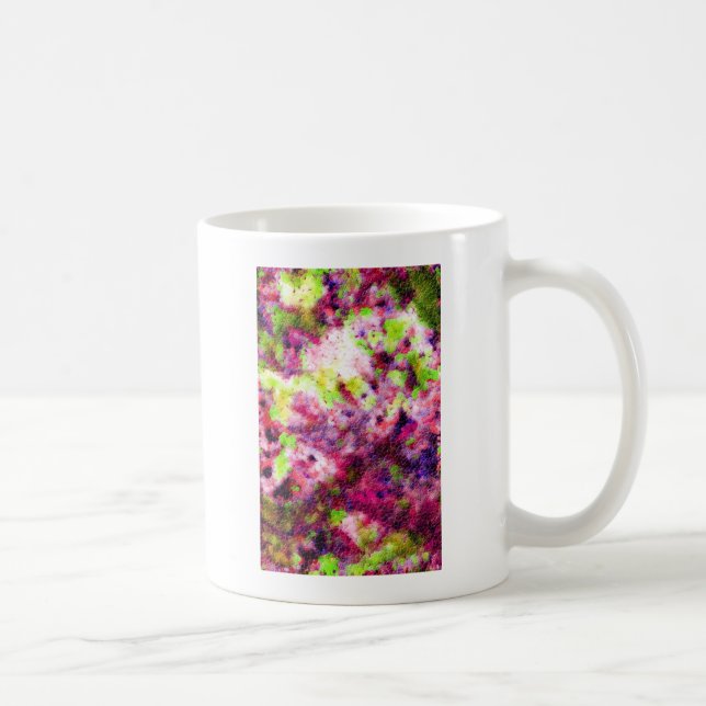 Caneca De Café Um Pouco Rosa, Um Abstrato (Direita)