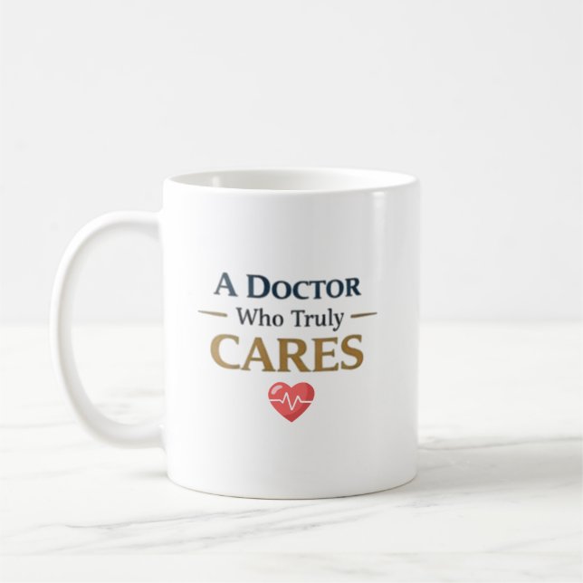 Caneca De Café Um presente de agradecimento ao médico que realmen (Esquerda)
