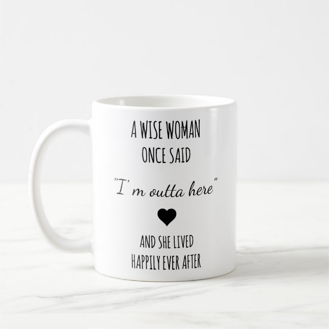 Caneca De Café Um presente de aposentadoria para uma mulher sábia (Esquerda)
