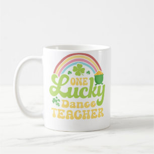 Caneca De Café Um Professor de Dança Sortudo Cl Dia de São Patríc