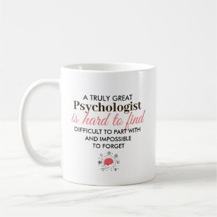 Caneca De Café Um Psicólogo Verdadeiramente Ótimo – Nome Personal