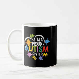 Caneca De Café Um Quebra-Cabeça Do Coração Do Amor Da Conscientiz