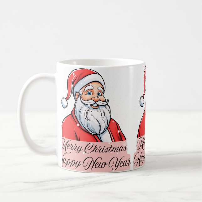 Caneca De Café Um retrato de Papai Noel (Esquerda)
