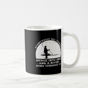 Caneca De Café Um Rio Corre Através Dela Fly Fishing