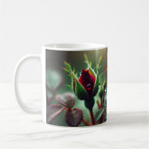 Um Rosa para você: Elegante Red Floral Mug"