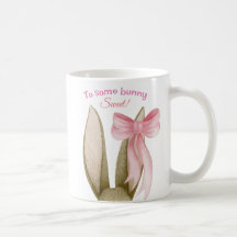 Um rosbife doce, cor-de-rosa, com Páscoa de ouvido