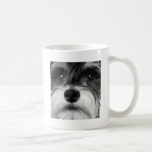 Caneca De Café Um Schnauzer diminuto preto e branco