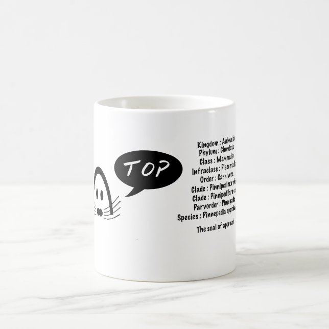 Caneca De Café um selo de aprovação, pinnepedia approbatione.  (Centro)