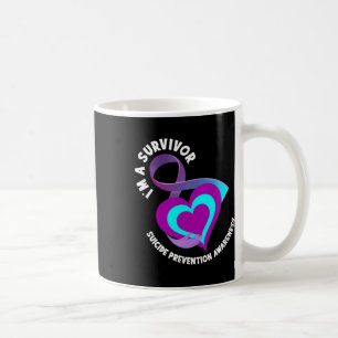 Caneca De Café Um Sobrevivente Suporta Sensibilização Para A Prev