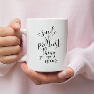 Caneca De Café Um sorriso é a coisa mais bonita que você pode ves