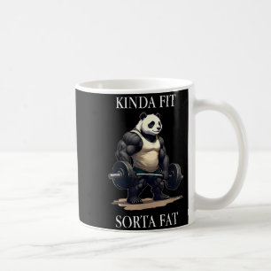 Caneca De Café Um Tanto em Forma Meio Gordo Academia Panda Levant