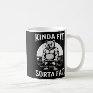 Caneca De Café Um Tanto em Forma Meio Gordo Urso Engraçado de Aca