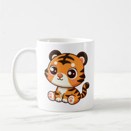 Caneca De Café Um tigre bonito posando.