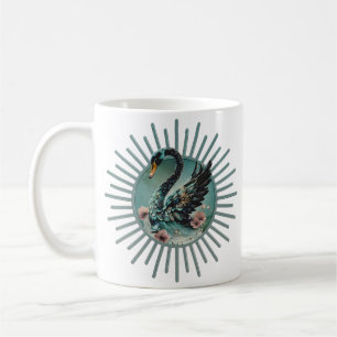 Caneca De Café Um toque de fantasia e elegância, o cisne do sonho