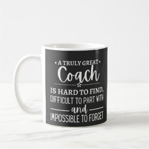 Caneca De Café Um treinador verdadeiramente Excelente é o duro en