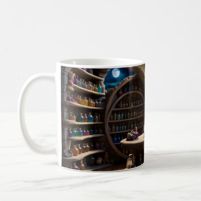 Caneca De Café Um urso e seu estudo mágico (Esquerda)