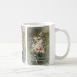 Caneca De Café Um Vaso com Rosas por Margaretha Roosenboom
