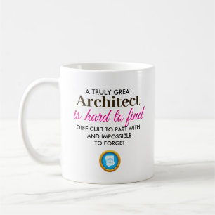 Caneca De Café Um verdadeiro arquiteto de Excelentes - Nome perso
