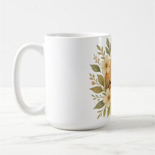 Caneca De Café Uma abóbora floral é uma mistura deliciosa