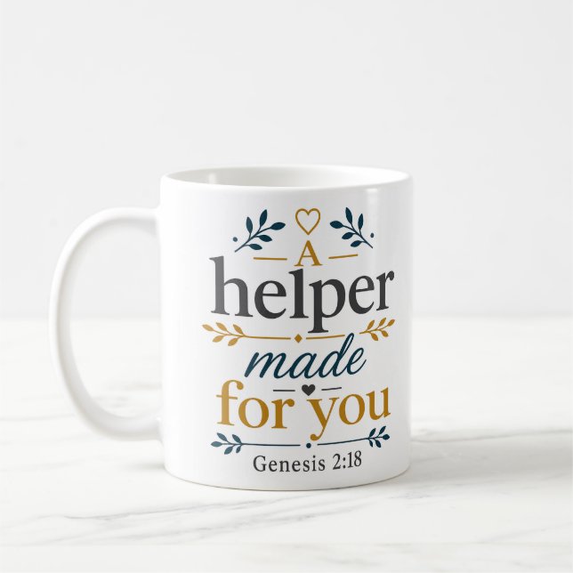 Caneca De Café Uma Ajuda Feita Para Você Verdade Bíblica (Esquerda)