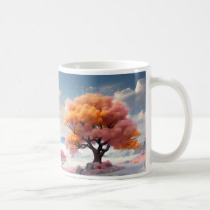 Caneca De Café Uma Árvore No Mundo Da Fantasia