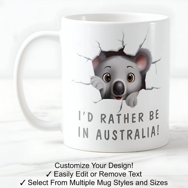 Caneca De Café Uma Bela Coala Em Uma Caneca! Noveldade Para Koala (Criador carregado)