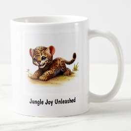 Caneca De Café Uma Cama De Café De Ocelot Pintada 3D