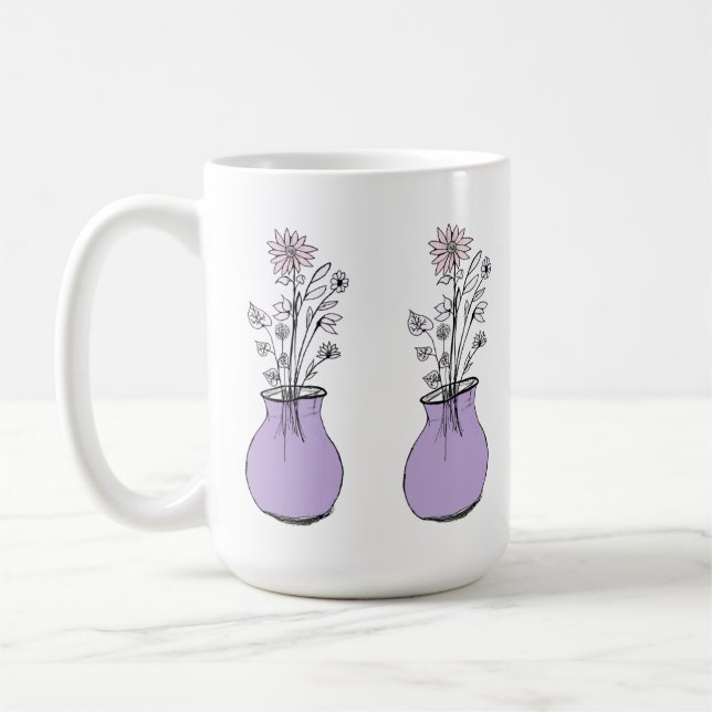 Caneca De Café Uma Cama de Flores Comunitárias (Esquerda)