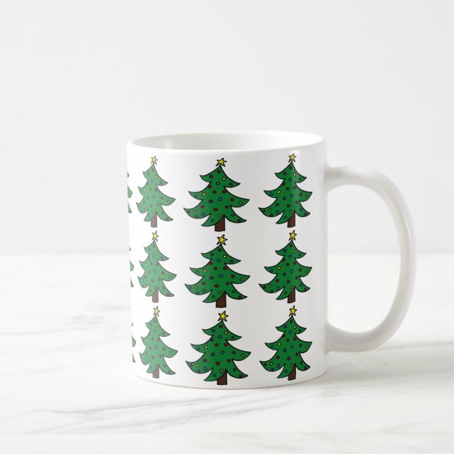 Caneca De Café Uma Cama de Floresta de Natal (Direita)