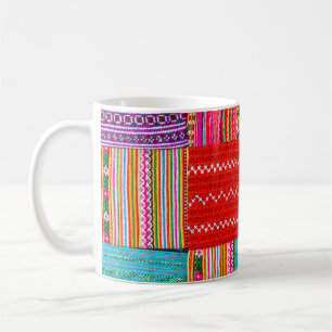 Caneca De Café uma colcha de retalhos no estilo multi-color asiá