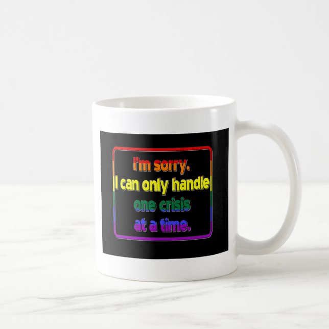 Caneca De Café Uma crise de cada vez (Direita)