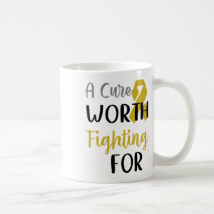 Caneca De Café Uma cura que vale a pena lutar Contra o Cancro Inf