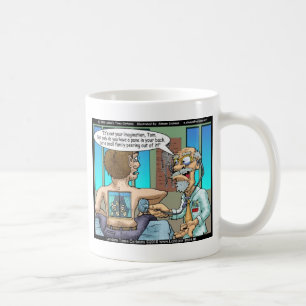 Caneca De Café Uma Dor Verdadeira Nas Costas Camisetas Engraçadas