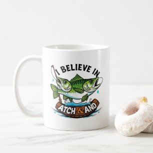 Caneca De Café Uma Dupla Diversão De Pesca!
