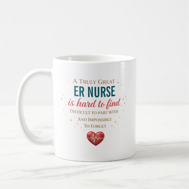 Caneca De Café Uma Enfermeira de Urgência Verdadeiramente Excelen (Esquerda)