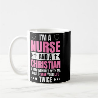Caneca De Café Uma Enfermeira - Enfermeira Cristã Engraçada Rn