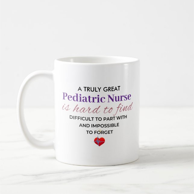 Caneca De Café Uma Enfermeira Pediátrica Realmente Ótima – Difíci (Esquerda)