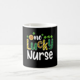 Caneca De Café Uma Enfermeira Sortuda Dia de São Patrício