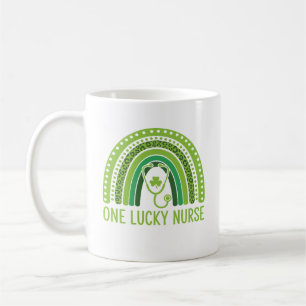 Caneca De Café Uma Enfermeira Sortuda Scrub RN UTI ER Dia de São