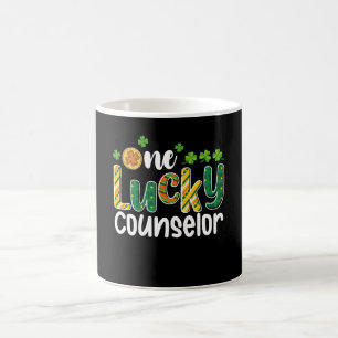 Caneca De Café Uma Escola de Conselheiro Sortudo Dia de São Patrí