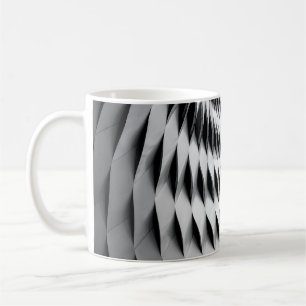 Caneca De Café Uma fachada curvada coberta de uma libra branca