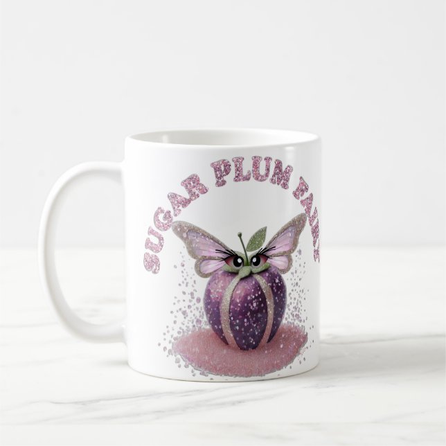 Caneca De Café Uma Fada do Açúcar Ameixa (Esquerda)