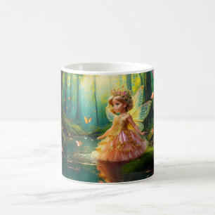 Caneca De Café Uma fada mágica em um lago