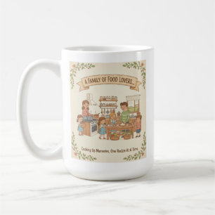 Caneca De Café Uma Família De Comidas