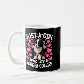 Caneca De Café Uma Garota Que Ama Border Collie Mulheres Garotas 