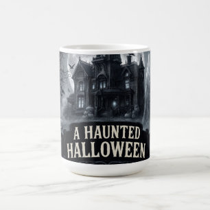Caneca De Café Uma Ilustração Gótica Vintage de um Halloween Asso